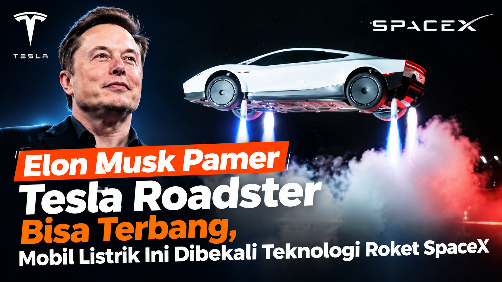 Elon Musk Pamer Tesla Roadster Bisa Terbang, Mobil Listrik Ini Dibekali Teknologi Roket SpaceX