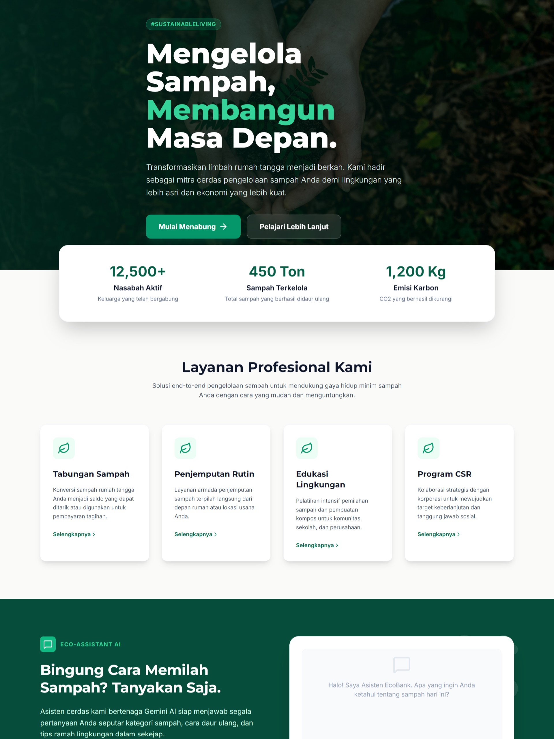 EcoBank – Website Profil & Informasi Lembaga Keuangan