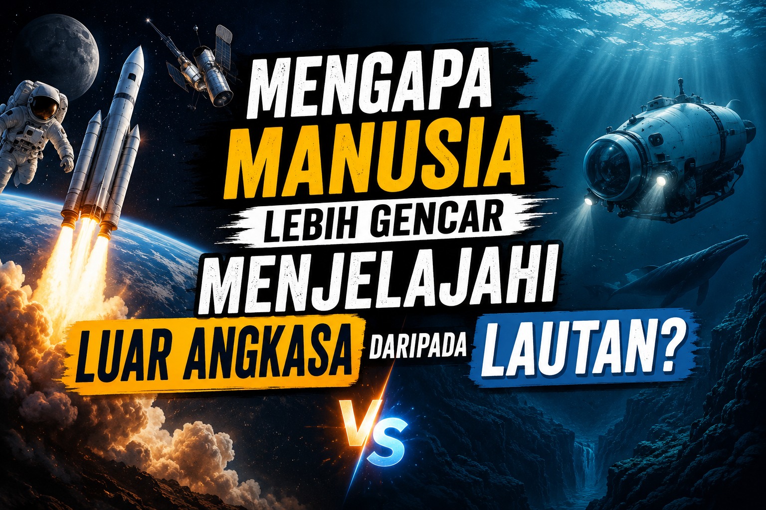 Mengapa Manusia Lebih Gencar Menjelajahi Luar Angkasa daripada Lautan?