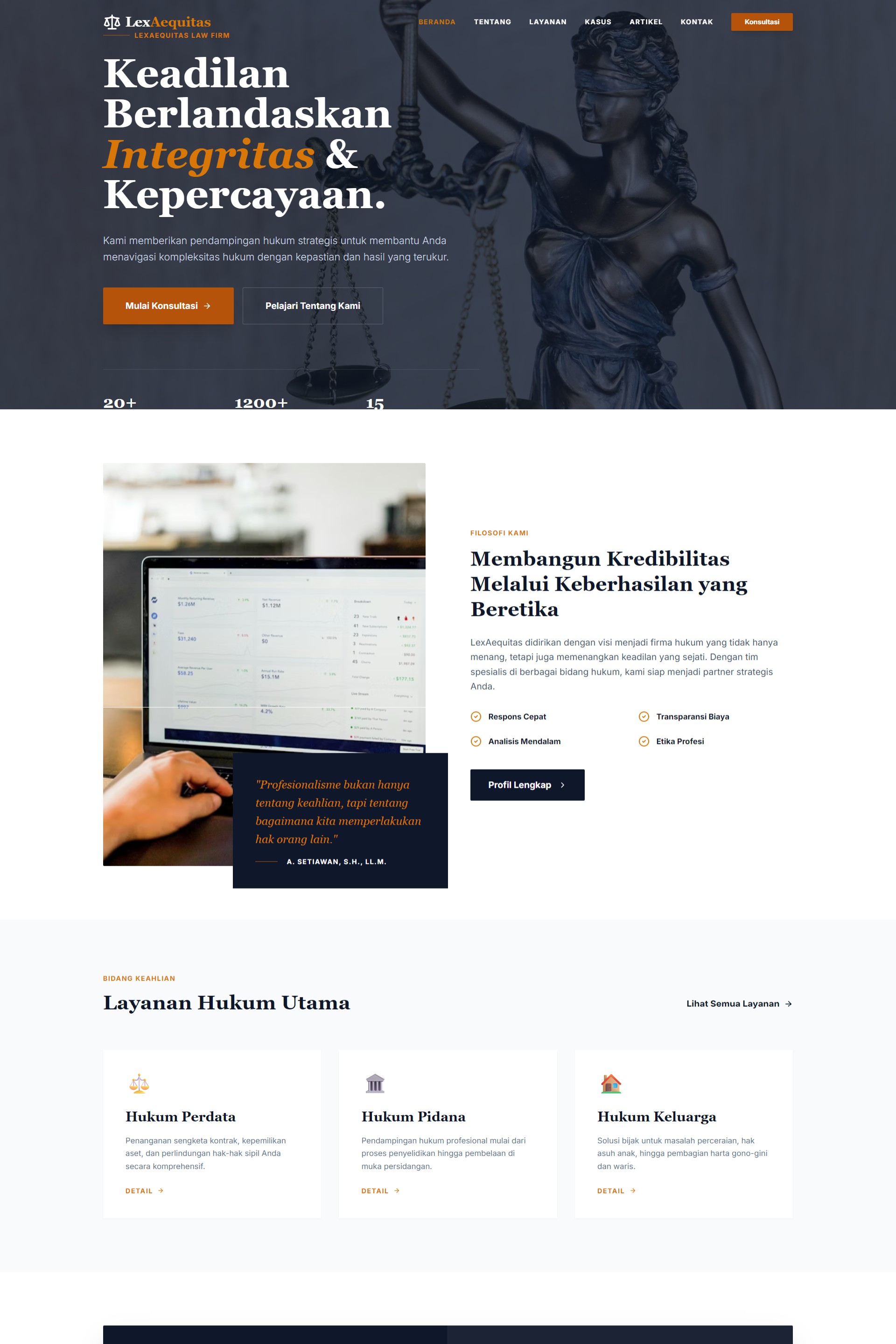 Law Firm – Website Profil & Informasi Firma Hukum